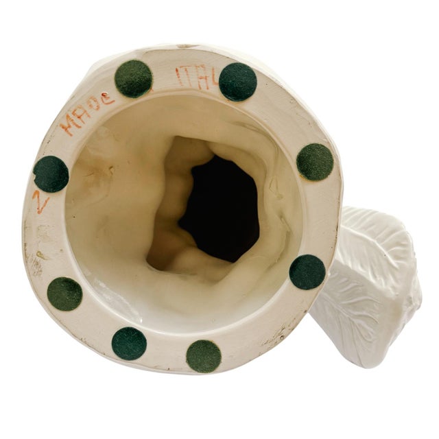 1960s Large Scale Mid-Century Italian Glazed Blanc De Chine Cockatoos - A Pair For Sale - Image 10 of 12