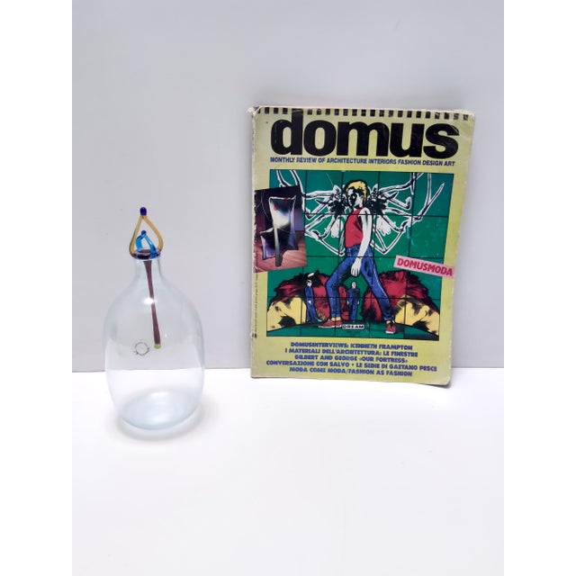 Postmodern Vintage Italian Murano Glass Decanter Bottle by Vincenzo Nason, 1980s For Sale - Image 3 of 12