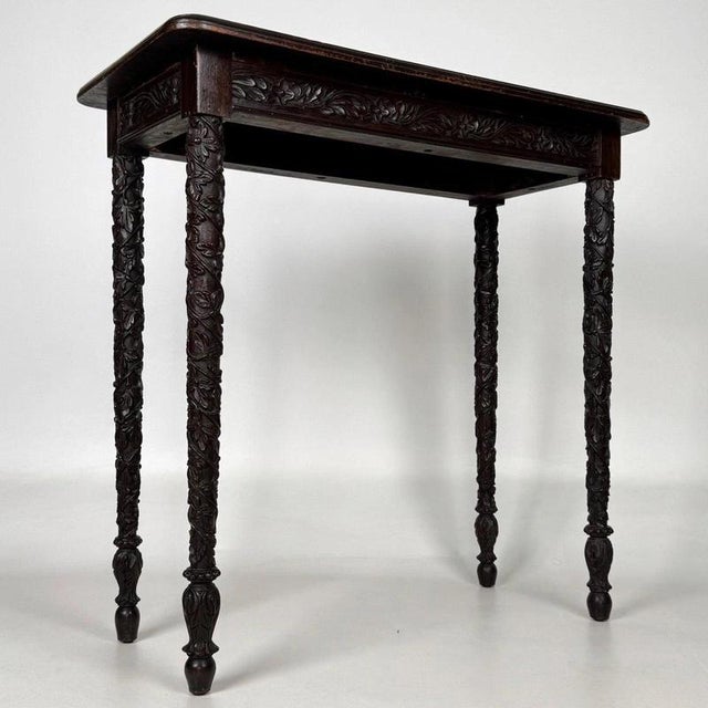 19th Century Anglo-Indian Mahogany Side Table For Sale - Image 9 of 11