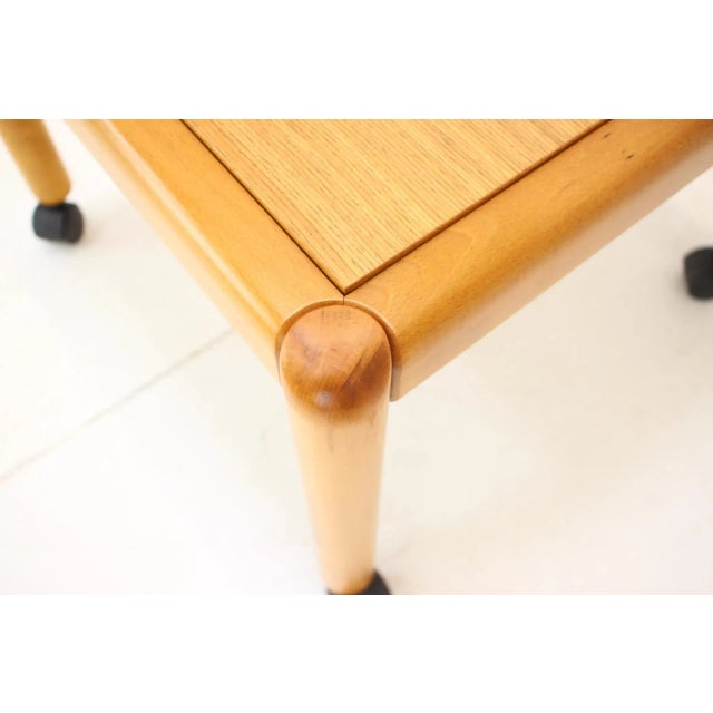 Wood Mobile Conference Table by Ton, Czechoslovakia, 1970s For Sale - Image 7 of 10