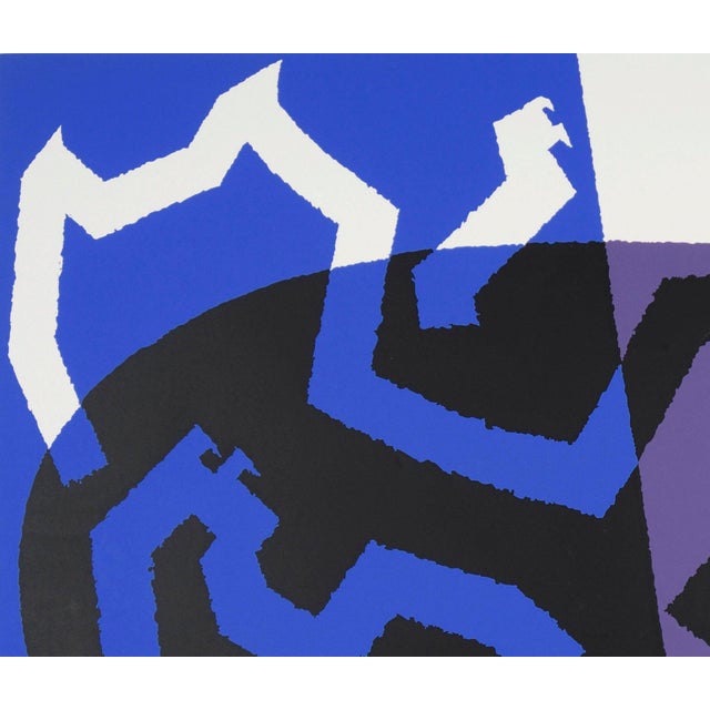 Abstract "Kitty Cat" - 1979 Abstract Expressionist Lithograph on Paper by Sidney Budnick For Sale - Image 3 of 8