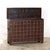 Wood Antique Indian Teakwood and Brass Pitara Chest Console For Sale - Image 7 of 8