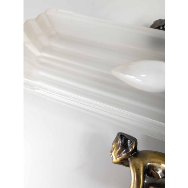 Mid-Century Art Deco Style Table Lamp by Sarsaparilla After FrankArt For Sale - Image 9 of 11
