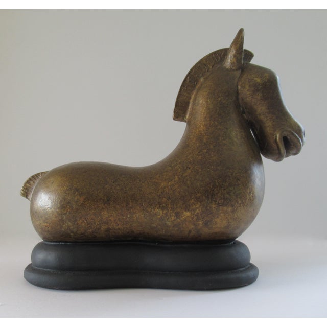 Contemporary Han Dynasty Style Horse Sculpture For Sale - Image 3 of 13