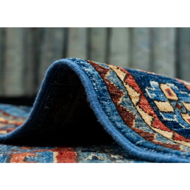 Textile Oriental Handmade Runner Rug 5' x 10'7" #17011 For Sale - Image 7 of 8