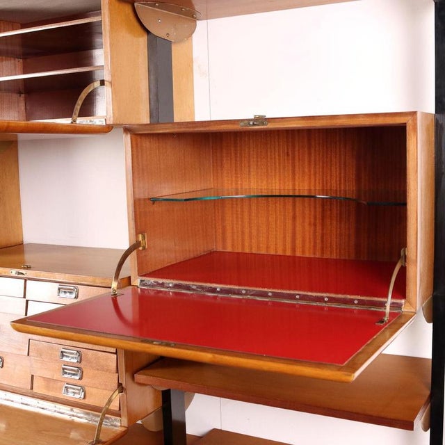 Vintage Three-Bay Bookcase, 1960s For Sale - Image 11 of 16