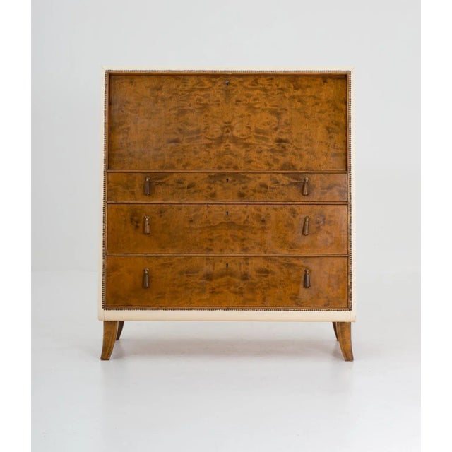 Swedish Modern Bureau by Otto Schulz for Boet, 1940s For Sale - Image 3 of 15