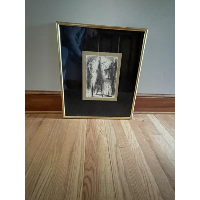 Lithograph after Pablo Picasso, Le Peintre et Son Modèle, dated 1964. This expressive composition reflects Picasso’s...