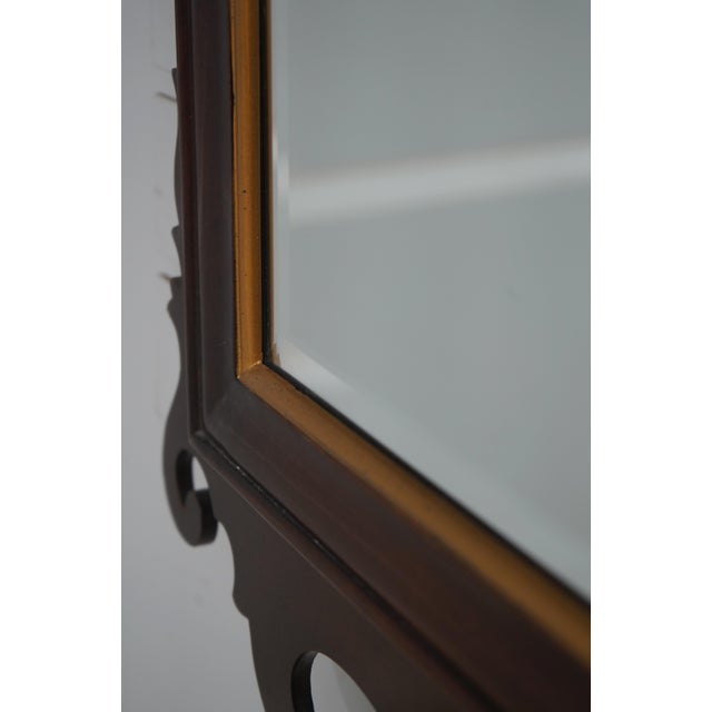 Pair Drexel 18th Century Mahogany Chippendale Mirrors For Sale - Image 9 of 12