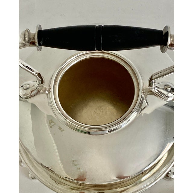 Early 20th Century English Silver Spirit Kettle on Stand For Sale - Image 5 of 8