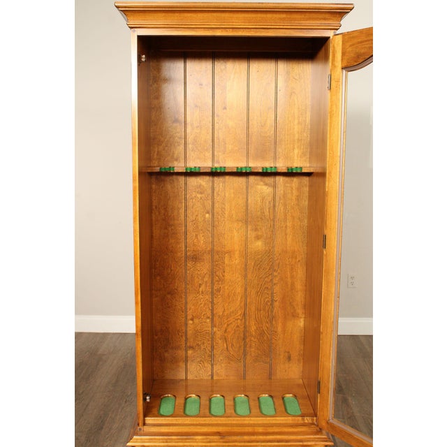 Wood Ethan Allen 1776 Collection Maple Gun Cabinet For Sale - Image 7 of 18