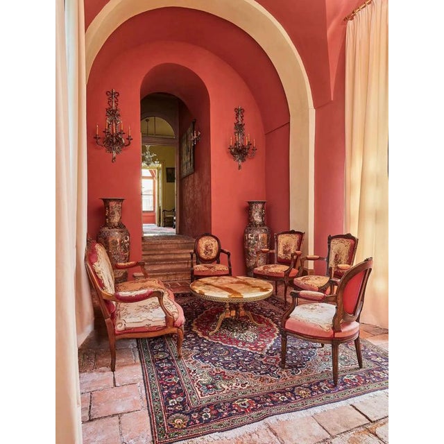 Round Coffee Table with Onyx For Sale - Image 11 of 11