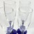 1980s Cobalt Stemmed Champagne Flutes- Set of Four For Sale - Image 5 of 11