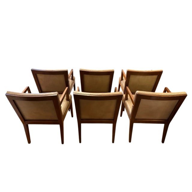 Dunbar Furniture Edward Wormley for Dunbar Chairs - Set of 6 For Sale - Image 4 of 12
