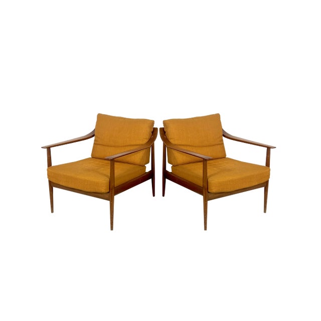 Mid-Century Modern Model 550 Armchairs by Walter Knoll, 1950s, Set of 2 For Sale