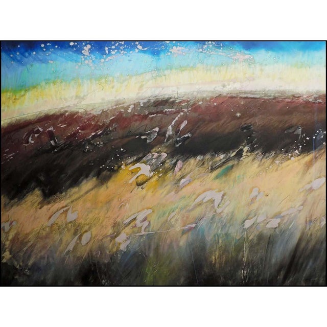 Hand Signed Untitled Original Mix Media, Pastel and Watercolor by Mark Dickson Image Size: 37"x 4" Frame Size: 48"x 60"...