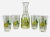 Vintage Cresi Hand Painted Lemons Carafe With Glasses a Set of 5 For Sale - Image 4 of 10