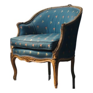 Antique French Louis XV Style Armchair For Sale