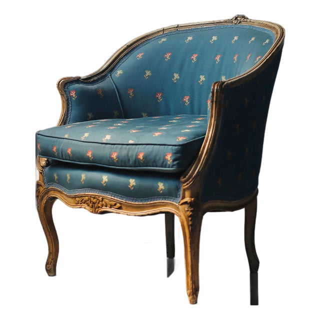 Antique French Louis XV Style Armchair For Sale