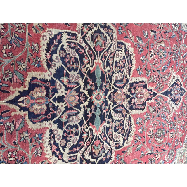Antique Persian Feraghan Sarouk Carpet, Most Beautiful For Sale - Image 11 of 11