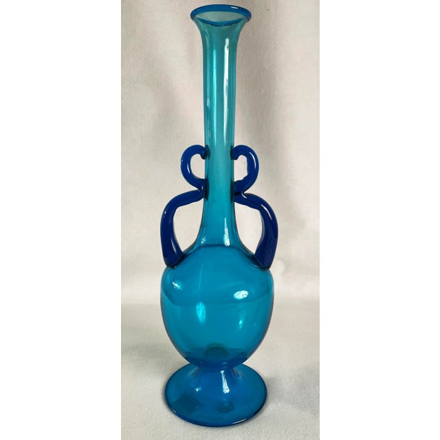 Glass Pompeii Hand-Blown Murano Glass Vase For Sale - Image 7 of 7