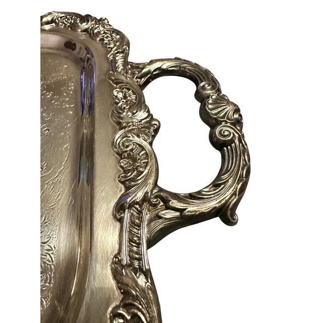 Towle Silversmiths Vintage Towle Silversmiths Rectangular Serving Tray For Sale - Image 4 of 12