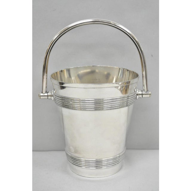 International Wilcox English Regency Silver Plated Champagne Ice Bucket "S" Mono For Sale - Image 10 of 18