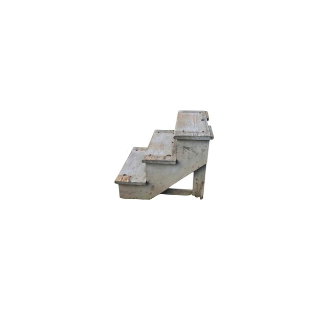 Pair of Wooden Steps For Sale - Image 4 of 5