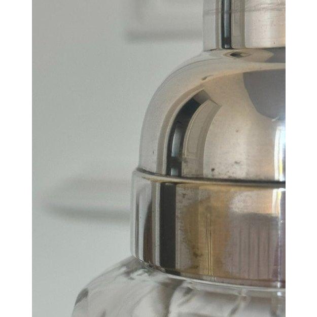 1930s Vintage Wilhelm Wolff German Cut Crystal & Silver-Plated Cocktail Shaker, Marked W 464 For Sale - Image 5 of 11