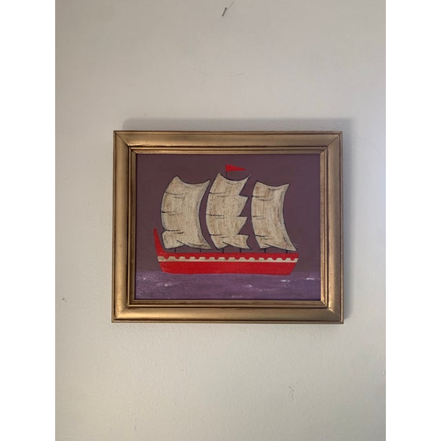 Contemporary Impressionist Style Seascape Painting on Canvas, Framed For Sale - Image 6 of 6