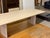 Custom Design Double Pedestal Light Oak Wood Dining Table For Sale - Image 10 of 12