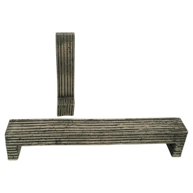 Urano Palma, Politician's Table and Chair, 1980, Bronzes, Set of 2 For Sale - Image 16 of 16