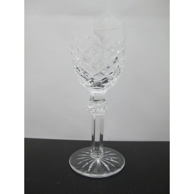 Elegant Waterford crystal port wine glass set of 2 in Powerscourt pattern. Each measures 5 7/8" x tall x 2" Etched...