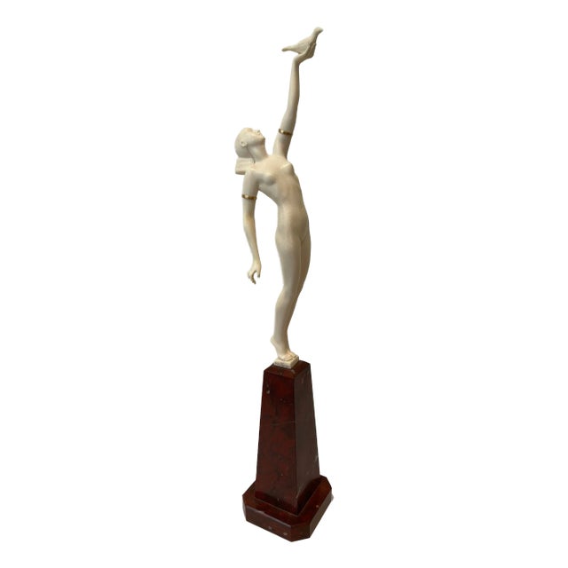 Pierre Le Faguays, Message of Love, 1925-1930, Marble For Sale