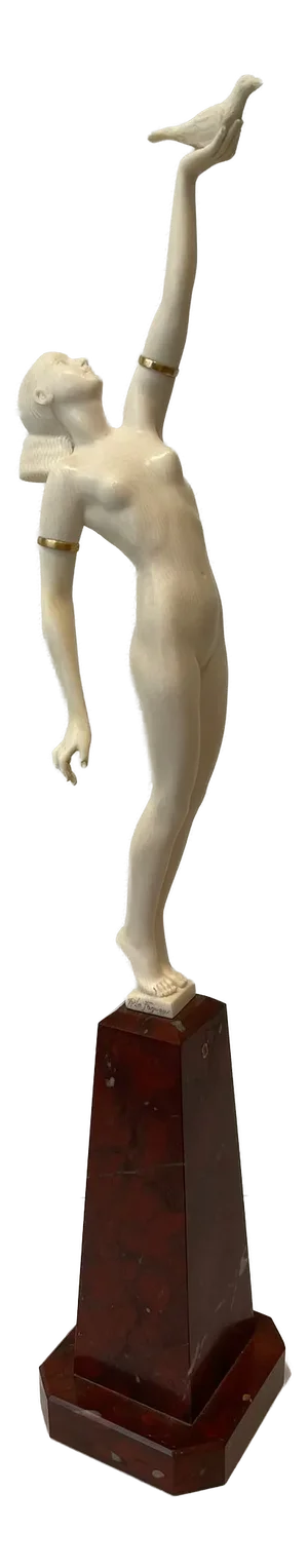 Pierre Le Faguays, Message of Love, 1925-1930, Marble