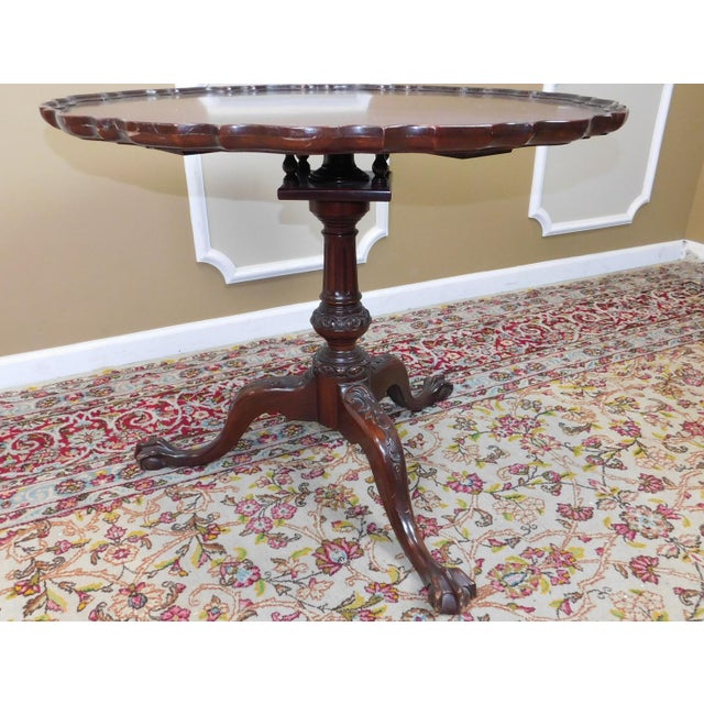 Vintage 1940s Mahogany Imperial Furniture Grand Rapids Pie Crust Table