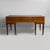 Italian desk in wood with drawers and brass handles, late 1800s Wooden desk with rectangular drop-leaf top. The front...
