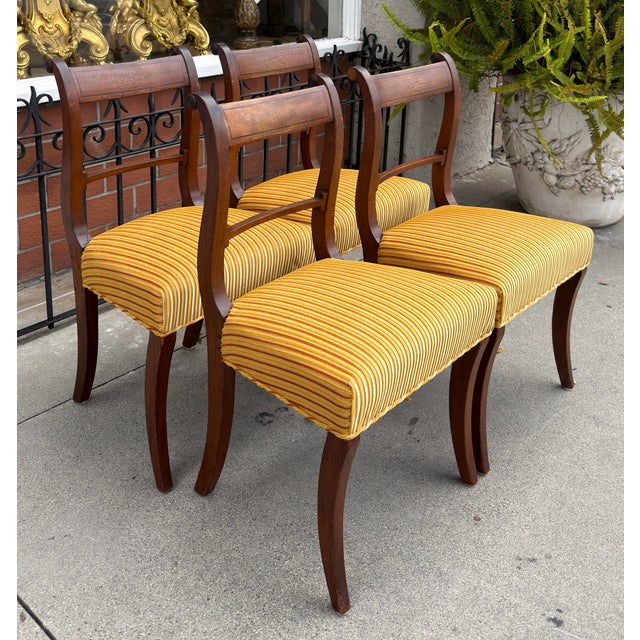 Set of 6 Antique Early 19th C Regency Mahogany Dining Chairs For Sale - Image 10 of 11