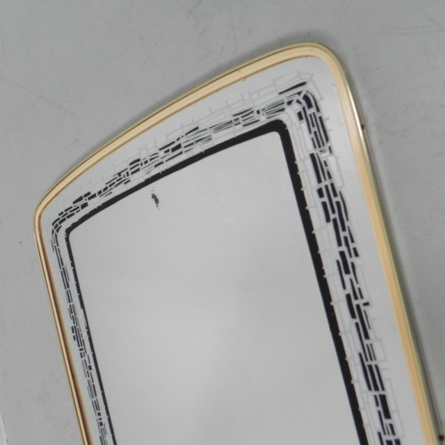 Black Vintage Tapered Mirror, 1960s For Sale - Image 8 of 18