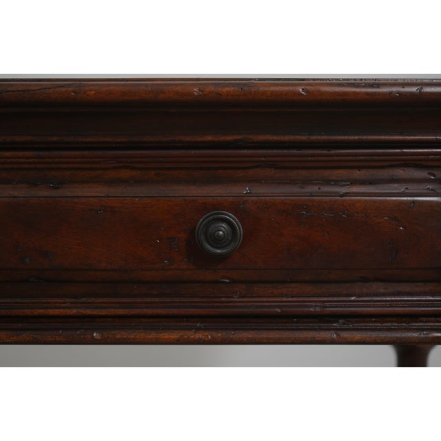 Theodore Alexander Mahogany 2 Tier 2 Drawer Console Table For Sale - Image 15 of 18