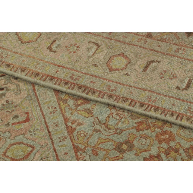 Textile Antique Distressed Bidjar Runner With Floral Geometric Pattern - Rug & Kilim For Sale - Image 7 of 7