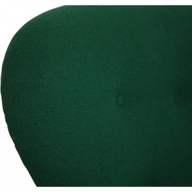 Set of The Tired Man Lounge Chair with Ottoman in Green Hallingdal Fabric by Fleming Lassen For Sale - Image 16 of 18