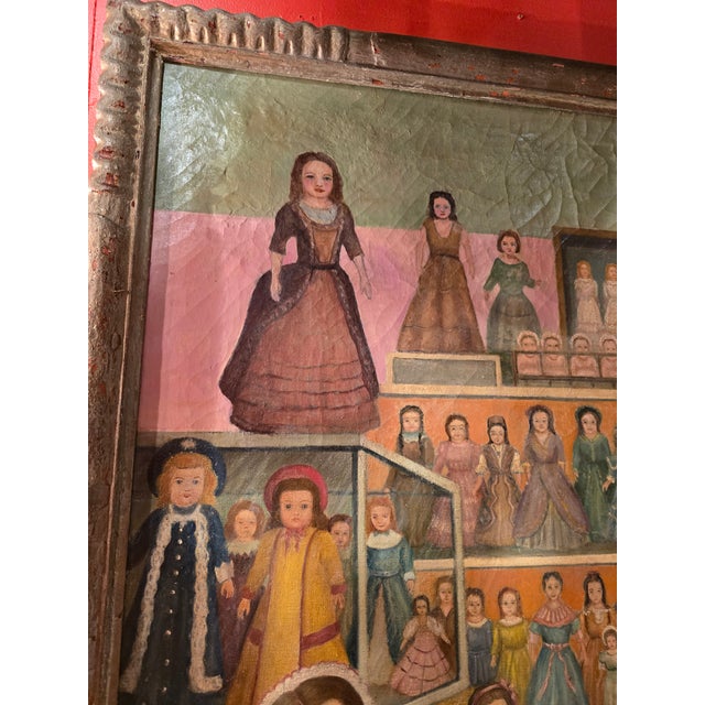 Antique Signed Painting Magnificent Dolls Palace For Sale - Image 10 of 14