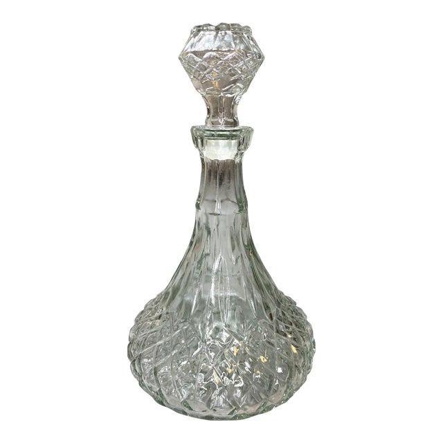 Vintage John Paul Jones Captain's Decanter Bar Libbey With Glass