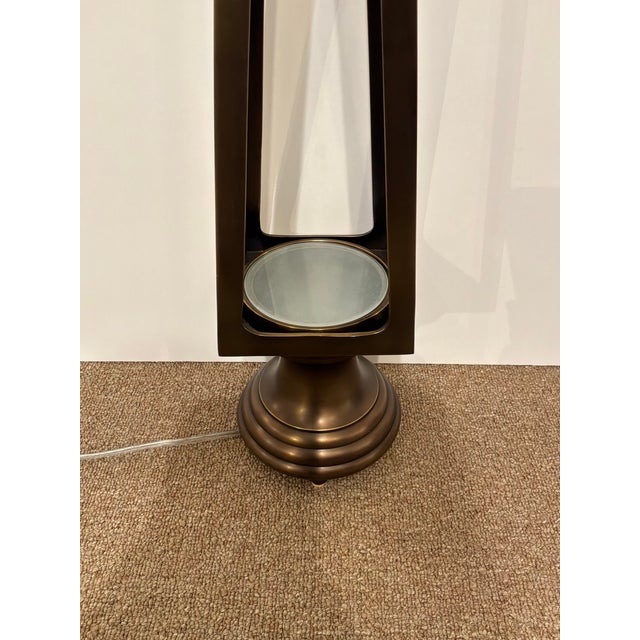 Global Views Co Open Obelisk Bronze Lamp For Sale In Atlanta - Image 6 of 6