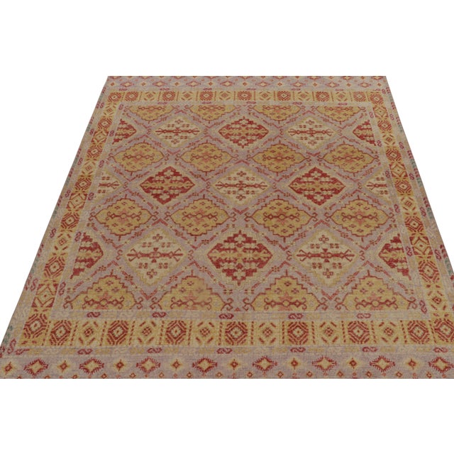 Tribal Rug & Kilim’s Twilight Rug in Lilac, 5x8 For Sale - Image 3 of 8