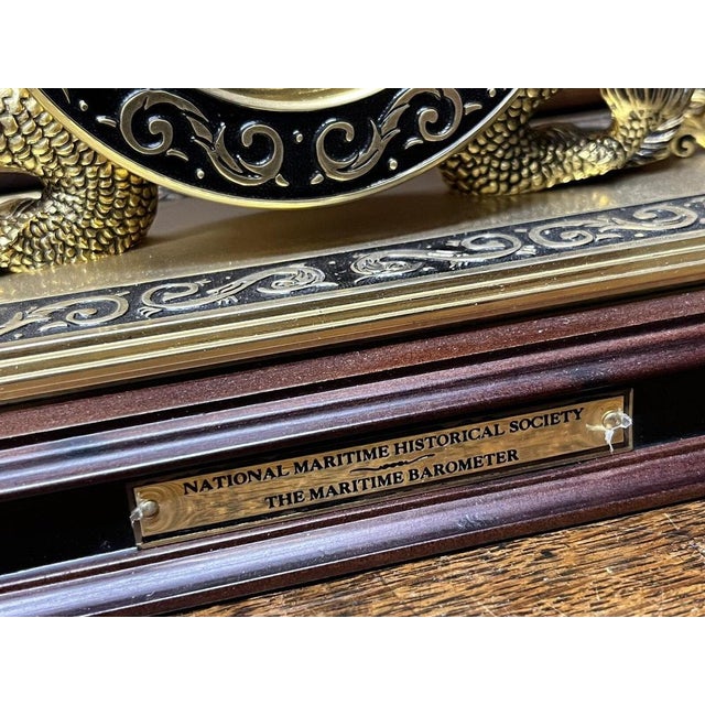Maritime Brass Table Barometer For Sale - Image 11 of 18