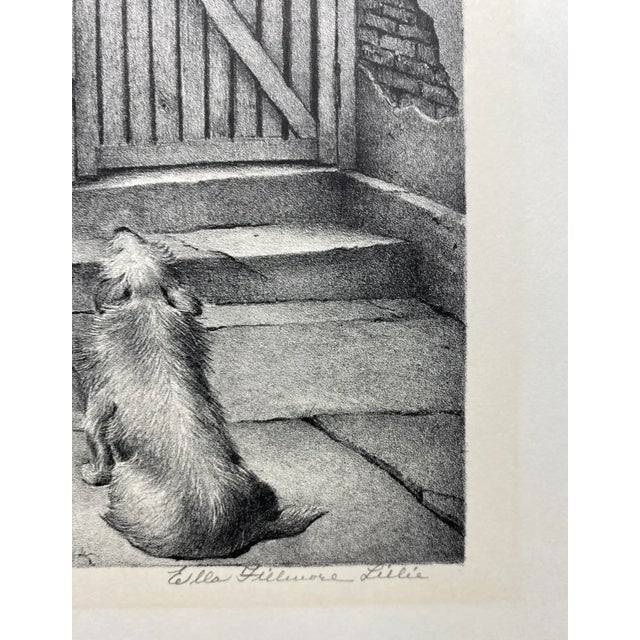 Traditional 1930s Elle Fillmore Lilie Faithful Friend Dog Lithograph For Sale - Image 3 of 5