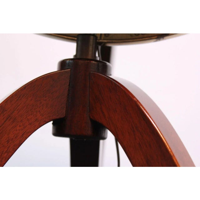 Illuminated Glass World Globe on Mahogany Stand by Edward Wormley for Dunbar For Sale - Image 12 of 13