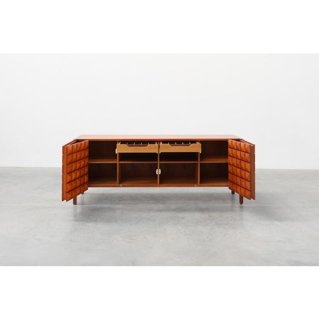 Mid-Century Modern Vintage Saphir Teak Sideboard by Christophe Gevers for De Coene Freres, Belgium, 1962 For Sale - Image 3 of 18